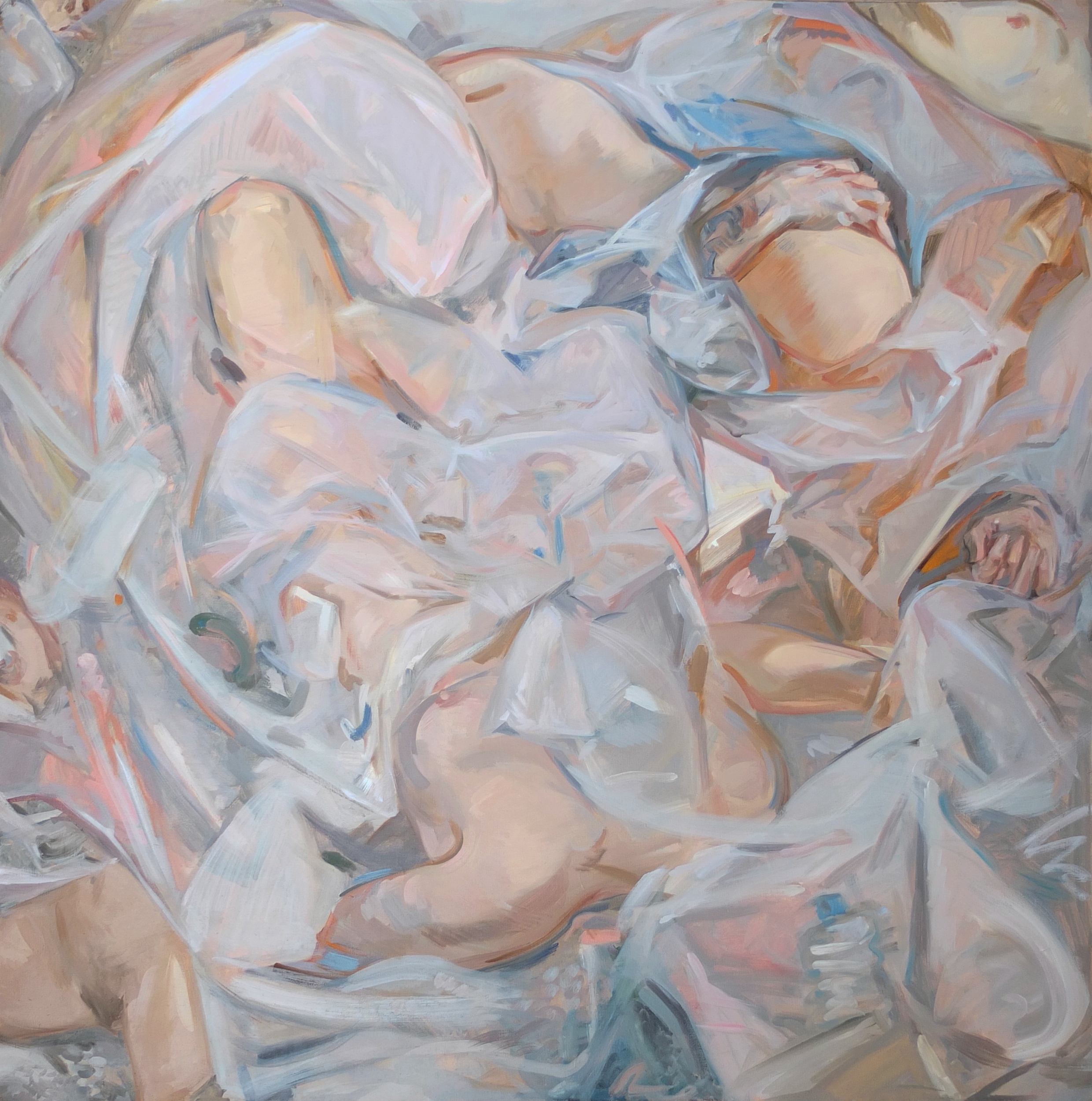 Swan, Oil on Canvas by Ulyana Gumeniuk